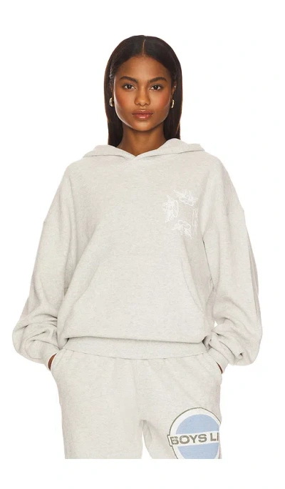 Boys Lie Pamela V4 Racer Hoodie In Gray
