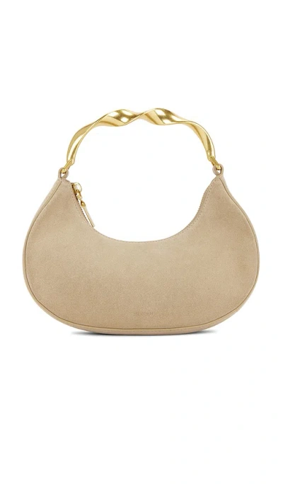 Simkhai Nixi Suede Twist Handle Bag