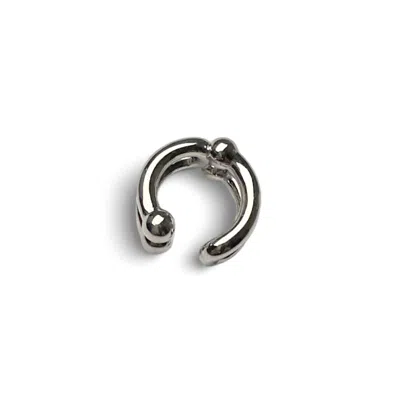 Jagged Halo Jewelry Women's Silver Grit Ear Cuff In White Gold