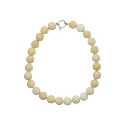 Studio Solíz Women's Yellow Miel Milky Opal Choker Necklace
