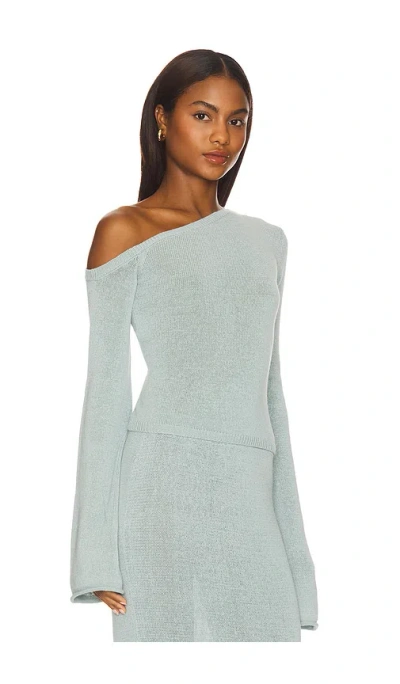 Ser.o.ya Alivia Knit Top In Gray