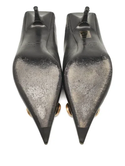 Pre-owned Balenciaga 2024 90mm Knife Bb Mules