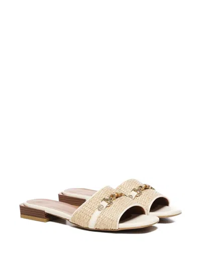 ESTHER 编织搭链缀饰凉鞋