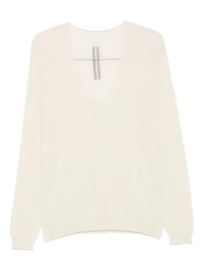 Rick Owens V-neck Wool Sweater