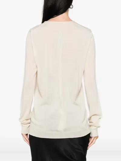 Rick Owens V-neck Wool Sweater