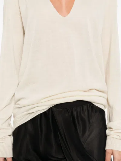 Rick Owens V-neck Wool Sweater
