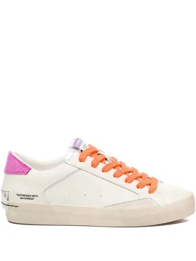 Crime London Lace-up Calfskin Sneakers