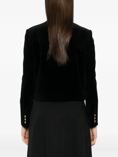 Blazé Milano Button-fastening Cotton-blend Jacket In Black