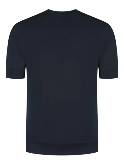 Stefan Brandt Short-sleeve Crew-neck T-shirt In Blue