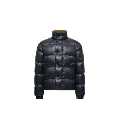 Moncler Men Tripiti Short Down Jacket Navy In Blue