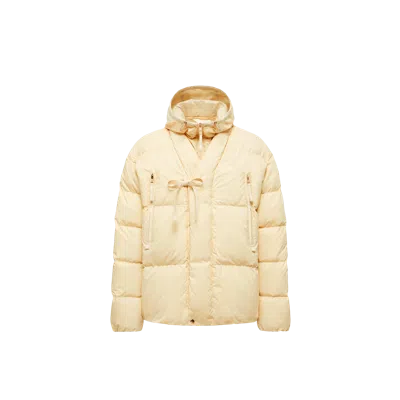 Moncler X Gilga Farm By Donald Glover Tangelo Short Down Jacket, Yellow, Size: 1