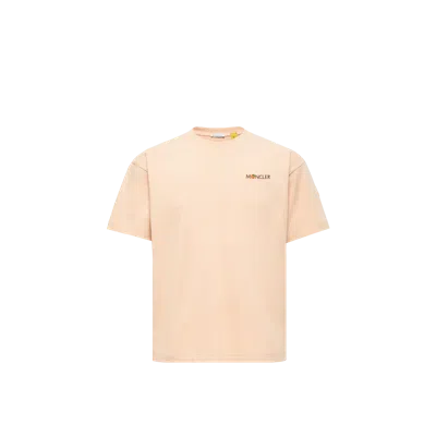 Moncler X Gilga Farm By Donald Glover Logo Patch T-shirt In Neutral