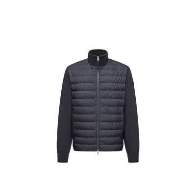 Moncler Modern Padded Cardigan With Knitted Details