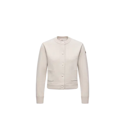 Moncler Cardigan Matelassé En Laine