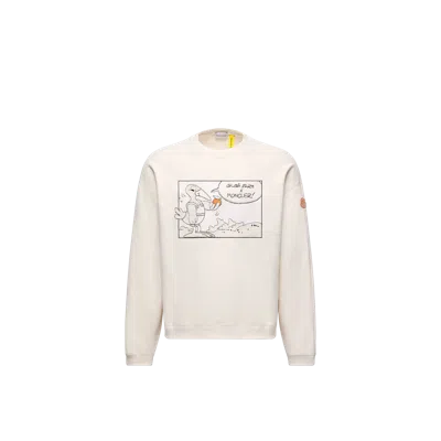 Moncler Sweat En Coton X Gilga Farm By Donald Glover In Neutral