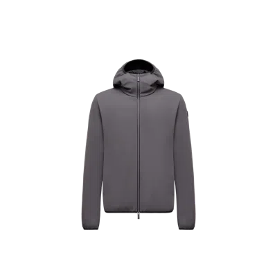 Moncler Doudoune Courte À Capuche Batisse In Gray