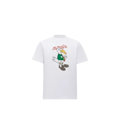 Moncler Monduck Mascot Cotton Graphic T-shirt In White