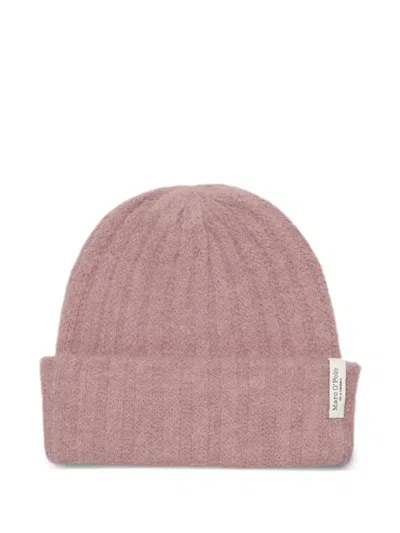 Marc O'polo Ribbed-knit Beanie In Pink
