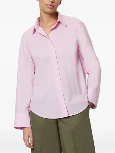 Marc O'polo Button-down Long-sleeve Shirt In Pink