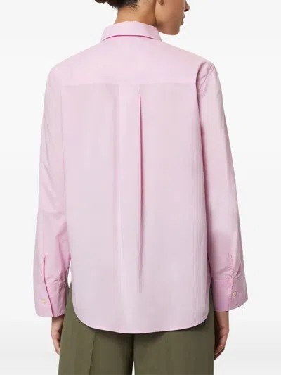 Marc O'polo Button-down Long-sleeve Shirt In Pink