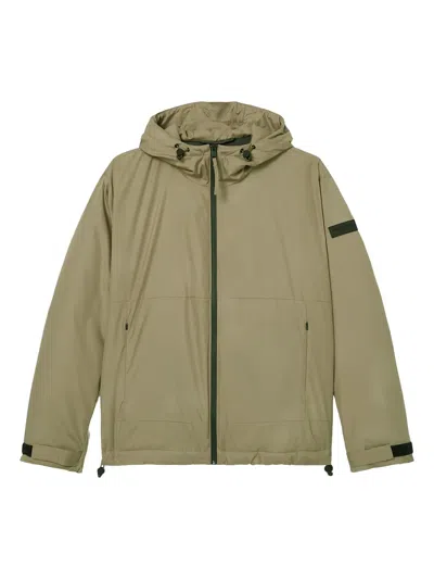 Marc O'polo Hooded Zip-up Jacket In Green