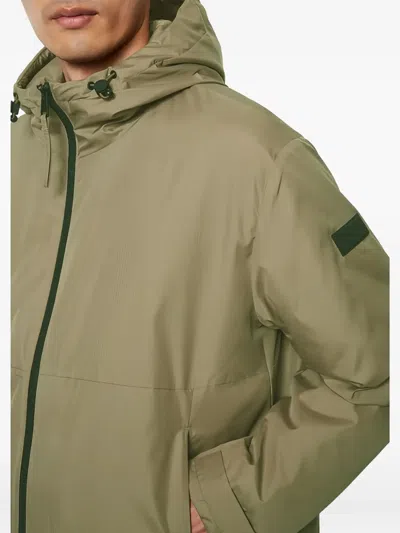 Marc O'polo Hooded Zip-up Jacket In Green