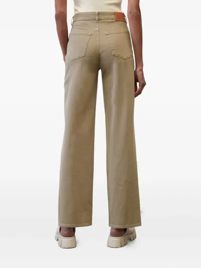 Marc O'polo Wide-leg Utility Trousers In Brown