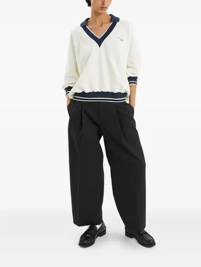 1989 Studio Jp V-neck Polo T-shirt In White