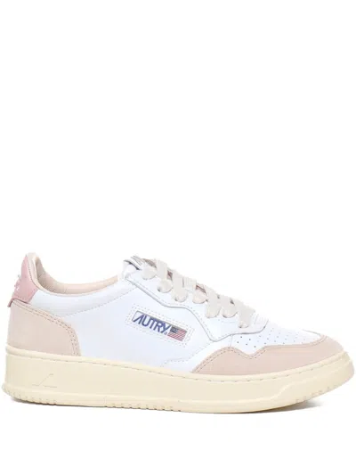 Autry Medalist Suede-panel Lace-up Sneakers