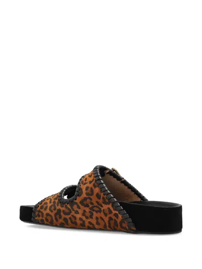 Isabel Marant Leopard Print Leather Sandals