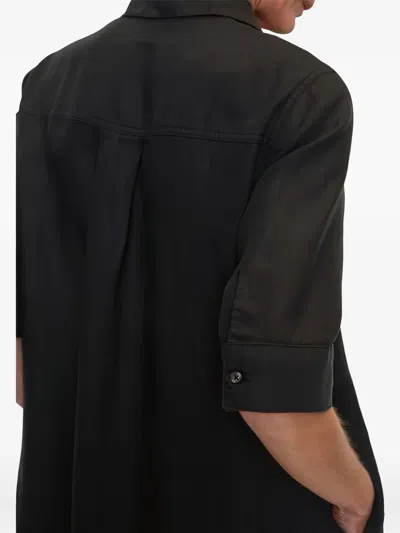 Marc O'polo Button-down Short-sleeve Dress In Black