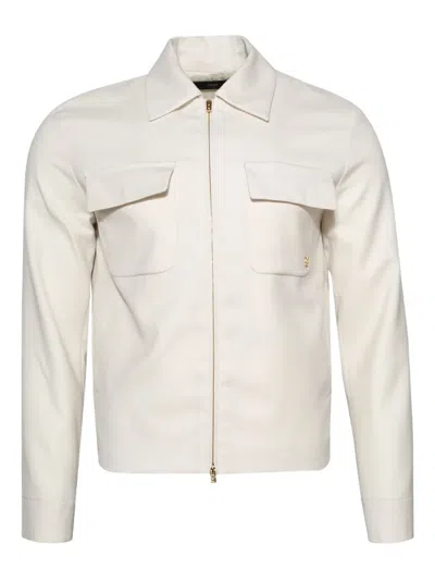 Amiri Flap-pocket Zip-front Jacket In White