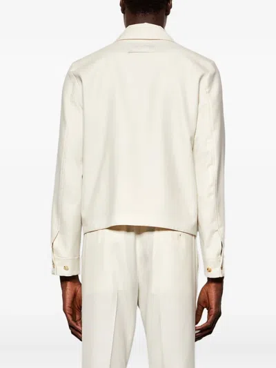 Amiri Flap-pocket Zip-front Jacket In White