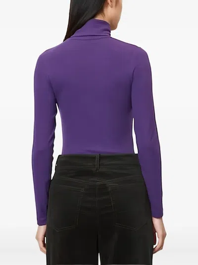 Marc O'polo Turtleneck Long-sleeves Top In Purple