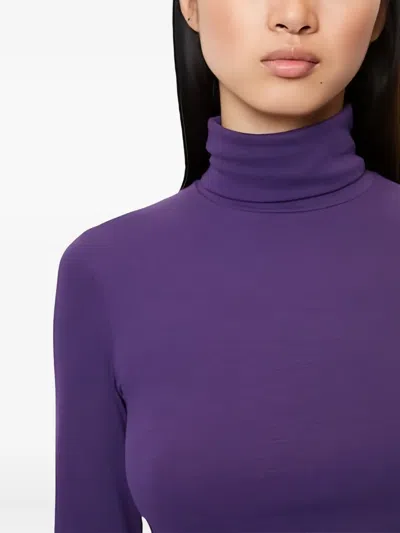 Marc O'polo Turtleneck Long-sleeves Top In Purple