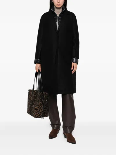 Herno Detachable-liner Coat In Black