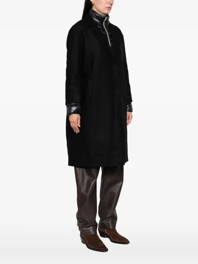 Herno Detachable-liner Coat In Black