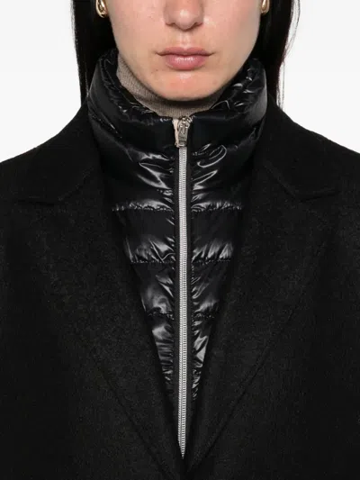 Herno Detachable-liner Coat In Black