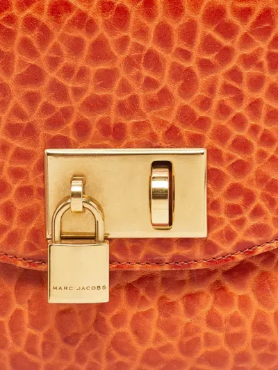 Pre-owned Marc Jacobs Vintage  Flap Lock Clutch Bag In Orange