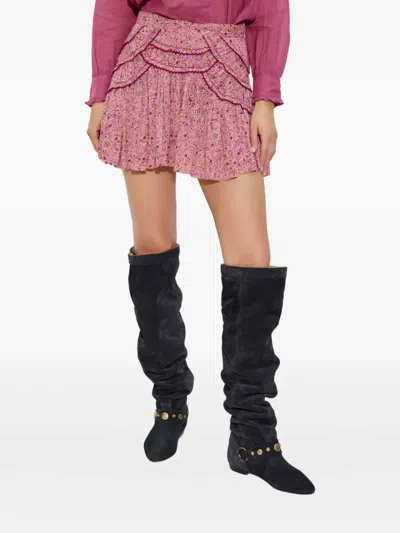 Isabel Marant Étoile Ceola Ruffled Printed Mini Skirt