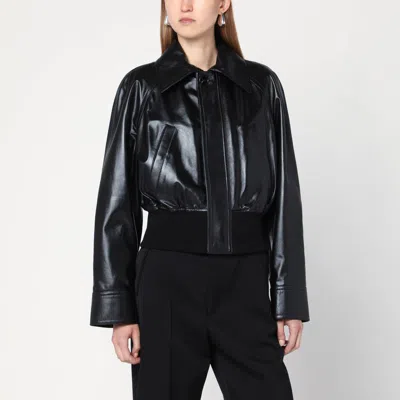 Bottega Veneta Black Leather Jacket