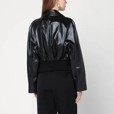 Bottega Veneta Black Leather Jacket