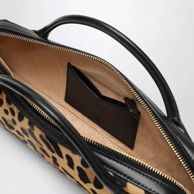 Alaïa Pochette Le Teckel In Leopard Print Calfskin
