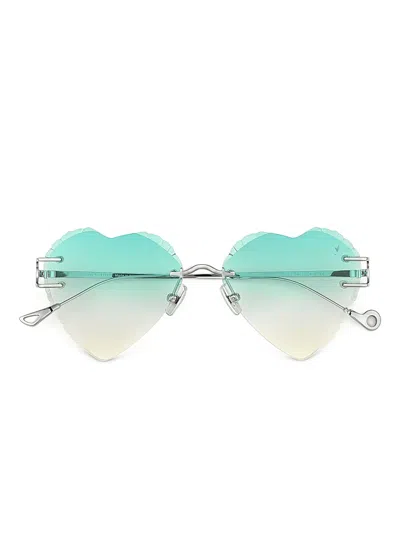 Eyepetizer Acapulco Heart-shape Sunglasses In Pattern