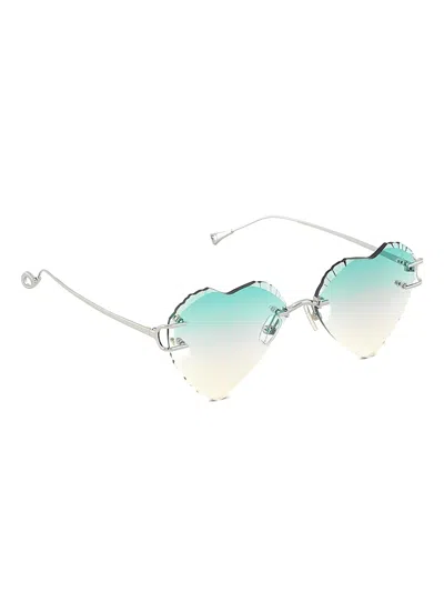 Eyepetizer Acapulco Heart-shape Sunglasses In Pattern