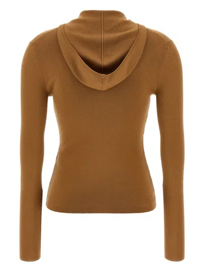 Victoria Beckham 'piping' Sweater In Brown