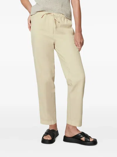 Marc O'polo Drawstring-tapered Trousers In Neutral
