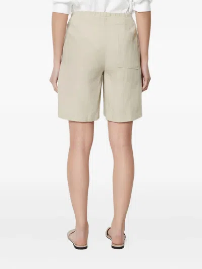 Marc O'polo Drawstring-waist Linen Shorts In Neutral