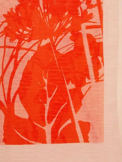 Marc O'polo Floral-print Scarf In Red