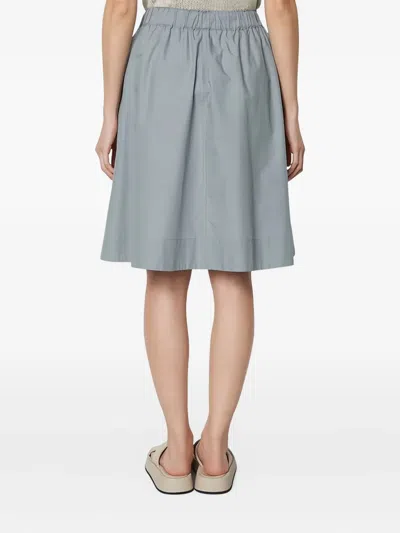 Marc O'polo Elasticated-waistband Mini Skirt In Gray